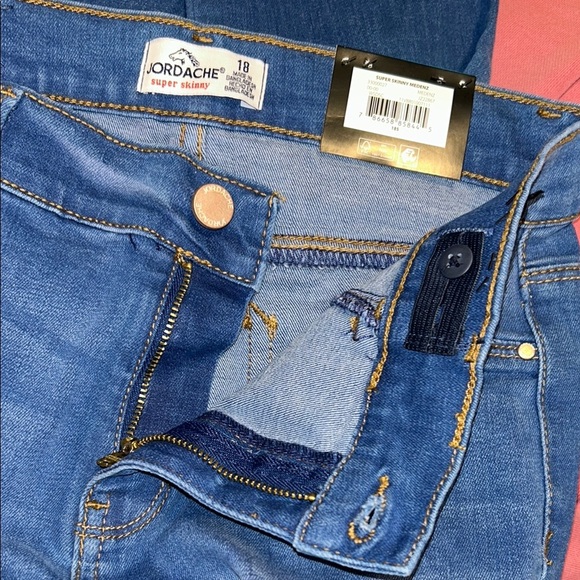 Girls size 18 slim Super Skinny stretch blue jeans Jordache NWT - Picture 10 of 11